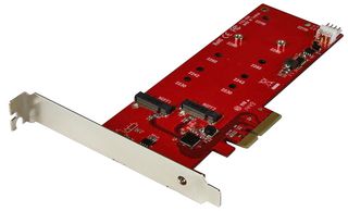 PEX2M2 - 2x M.2 NGFF SATA SSD Controller Card - PCI-Ex