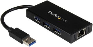ST3300GU3B - 3-Port Portable USB 3.0 Hub with Gigabit Ethernet Port - Bus Powered