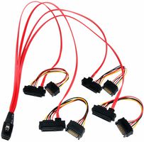 SAS808782P50 - Internal Serial Attached SCSI Mini SAS Lead 0.5m - SFF8087 to 4x SFF8482