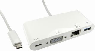 USB3C-VGA-COMBO - USB Type-C to VGA/USB 3.0 & Ethernet Adaptor with Power Delivery