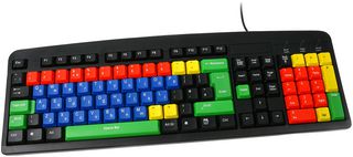 BCL LK810DL - Coloured Upper and Lowercase USB Keyboard