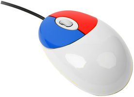LM101 WHITE - Educational USB Optical Mouse - White