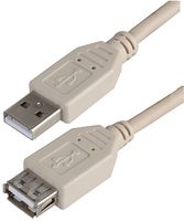 PSG91436 - USB 2.0 A Male to Female Cable, 3m Grey