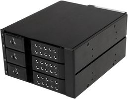 HSB3SATSASBA - 3 Bay Trayless Hot Swap Mobile Rack for 3.5" SAS / SATA 6Gb/s Hard Drives