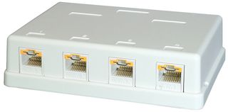 SKH4LJ - LOKJAC Cat6 Locking Surface Mount Sockets, 4 Port