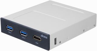 AK-ICR-30 - 2 Port internal USB 3.0 & HDMI Hub for VR, 3.5" Bay