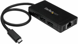 HB30C3A1GE - USB-C to 3 Port USB 3.0 Hub with Gigabit Ethernet