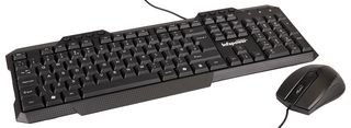 X203 - Wired Keyboard & Mouse Deskset, Black