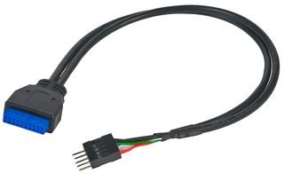 AK-CBUB36-30BK - USB 3.0 to USB 2.0 Motherboard Adaptor Cable, 300mm