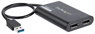 USB32DP24K60 - USB-A to Dual DisplayPort Adaptor - 4K 60Hz