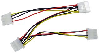 RB-520 - 4 Pin 5.25" Male to 3x 5.25" Female PC Internal Power Lead, 150 mm