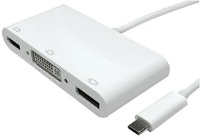 USB3C-HDD04 - USB-C to 4K DisplayPort, DVI or 4K HDMI Adaptor
