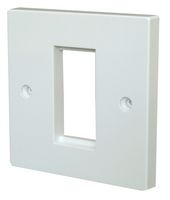 KPH1WH - 1 Gang Euro Style Faceplate for 1 Module, White