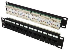 SF12EP - miniMEDIA 12 Way Cat6 10" Patch Panel