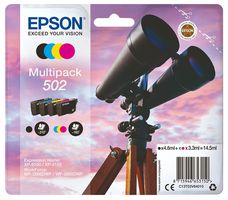 C13T02V64010 - T02V6 502 Original Ink Cartridge, 4 Colour Multipack