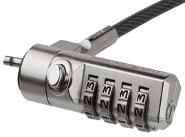 LTLOCK4D - Laptop Cable Lock, 4 Digit Combination with Swivel Hinge