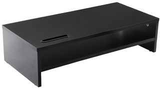MP1002 - Wooden Monitor Stand, Satin Black