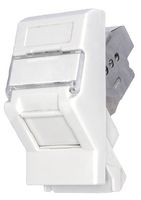 SGKSLJ45WH - LOKJAC Cat6a Locking Angled Module, 25x50 White