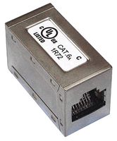US207 - Cat6A RJ45 Shielded Cable Coupler, UL Listed