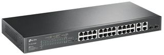 TL-SL2428P - JetStream 24 Port PoE+ Fast Ethernet Smart Switch with 4 Gigabit Ports & 2 Combo SFP Slots