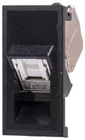 SGKS45BKPT - Euro-style Angled Cat6a Socket, Black