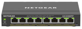 GS308EPP-100UKS - 8 Port PoE+ Ethernet Plus Gigabit Managed Switch, 123W PoE Budget