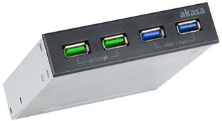 AK-ICR-34 - USB 3.1 Gen 1 4 Port Internal Hub & Charger Panel
