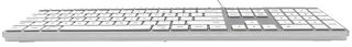 KYBAC301-USBCMAC - Full Size USB-C Multimedia Keyboard for Mac, Silver / White