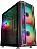 F15M - F15M ATX PC aRGB Gaming Casewith Mesh Front, Black