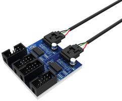 AK-CBUB64-30BK - 4 Way USB 2.0 Internal Splitter Hub Cable