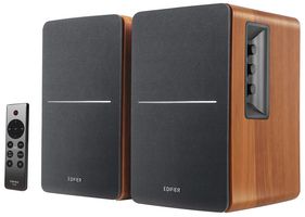 R1280DBS-BROWN - R1280DBs 2.0 Bookshelf Multimedia Speaker System with Bluetooth, Brown
