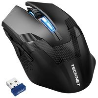 WM289 - Raptor Prime 8 Button 4800dpi Wireless Gaming Mouse, Black