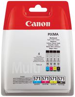 0386C005 - CLI-571 Genuine Ink Cartridges, Multipack - 571 CMYK