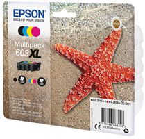 C13T03A64010 - T03A6 603XL High Capacity Original Ink Cartridge, 4 Colour Multipack