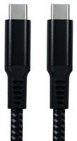 NLMOB-901BDBK-2 - Braided USB-C Plug to USB-C Plug USB 3.1 10Gbps Lead, 1.8m Black