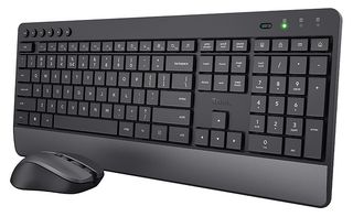24533 - Trezo Comfort Wireless Keyboard & Mouse Deskset, Black