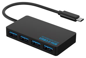 TYPEC-HB-4PM-V2 - USB-C 4 Port USB 3.0 Hub