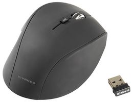 36640 - Silent Click 5 Button Wireless Mouse, Black