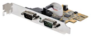 21050-PC-SERIAL-LP - 2 Port RS232 DB9 Serial PCI-Express Adaptor Card with 16C1050 UART