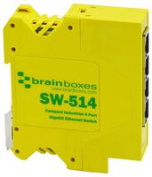 SW-514 - 4 Port Industrial Unmanaged Gigabit Ethernet Switch, DIN Mountable