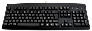 KYBAC260-UBLKEUR - 260 Professional Full Size Wired USB Keyboard, Black