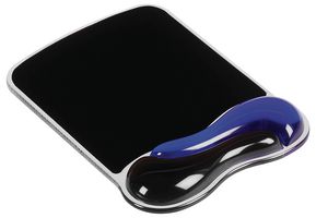 62401 - Duo Gel Wave Ergonomic Mouse Mat, Blue / Black