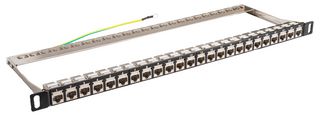SGFACK24-0.5 - 24 Port 0.5U Cat6A STP Keystone Coupler Panel