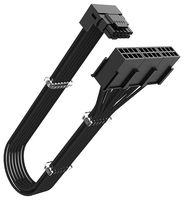 AK-CBPW31-30BK - G-Nexus PX24 90 Degree 12VHPWR to Three 8-Pin Adaptor Cable, 300mm