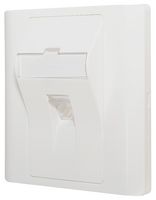 KP45K1 - 1 Gang Angled Faceplate for 1 Keystone Module, White