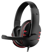HS7260R - On-Ear Stereo Gaming Headset, Black / Red