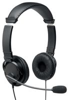 K97601WW - USB Stereo Headset with Microphone, Black