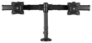 ARMBARDUOG - Horizontal Dual Monitor Arm Clamp / Grommet Mount, up to 27"