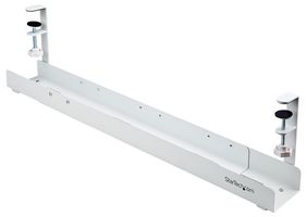 CALW-DESK-CABLE-TRAY - Adjustable Under Desk Cable Management Tray, White