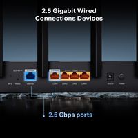 ARCHER BE400 - BE6500 Dual Band WiFi 7 Router, WPA3